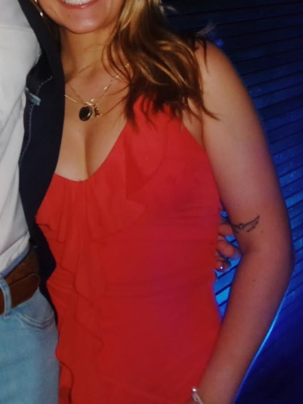 Princess Polly Red Ruffle V-Neck Tank Top
